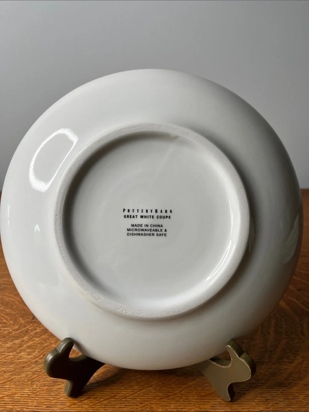 Pottery Barn Great White Coupe White 11”Ceramic Dinner Plate replacement piece